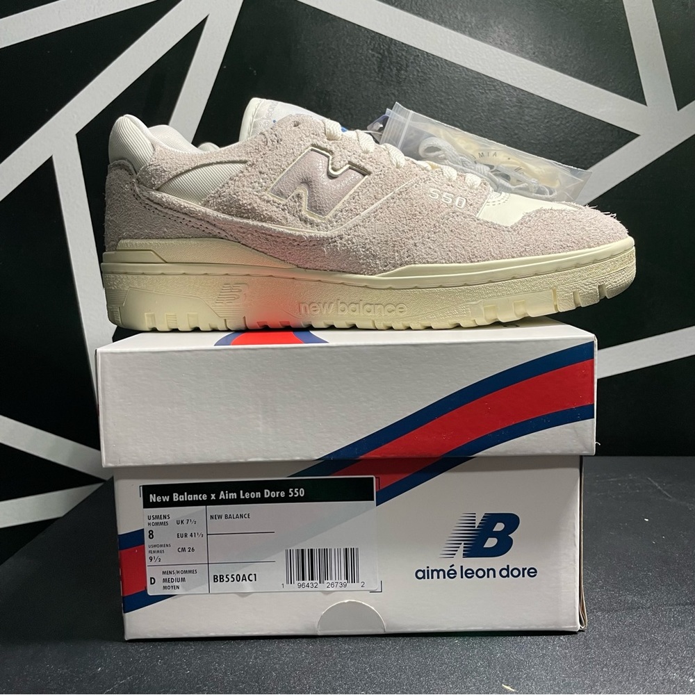 Brand New Aime Leon Dore X New Balance 550 “Grey”Suede Size Men’s 8